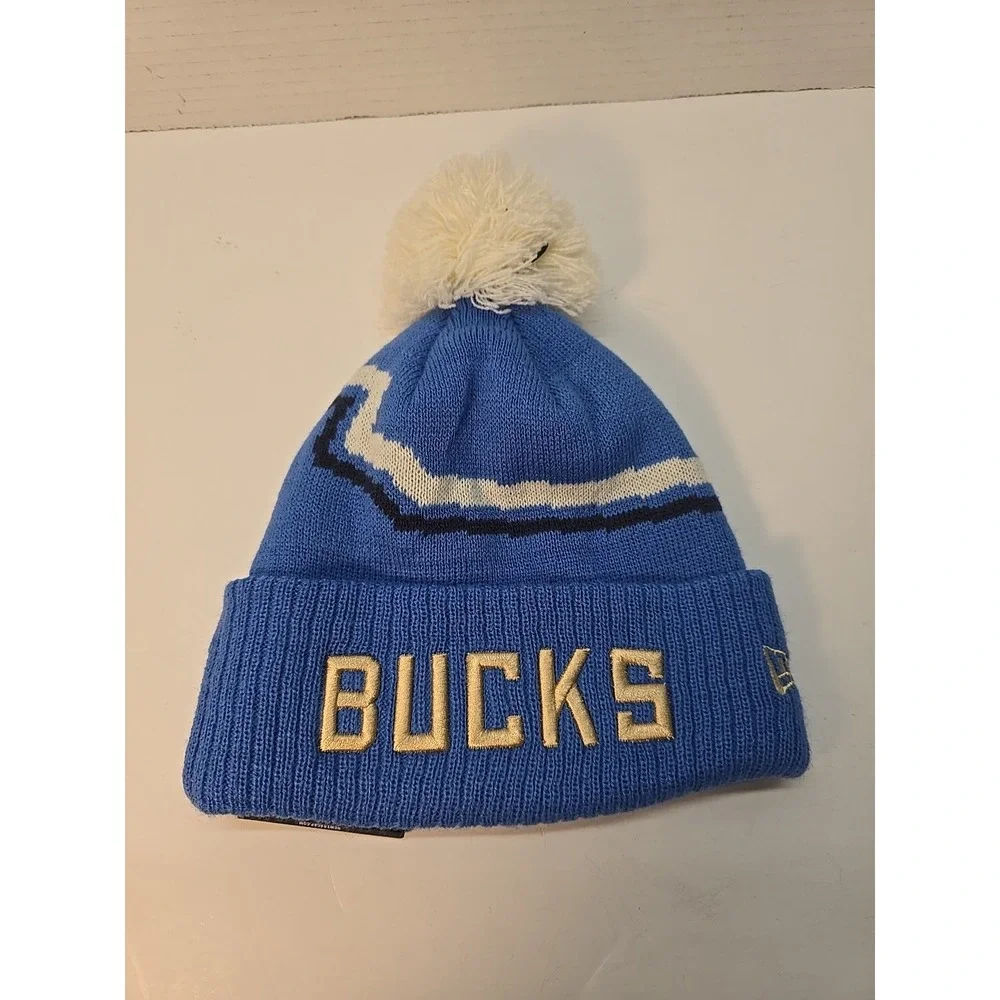 Milwaukee Bucks New Era 2024-25 City Edition Knit‎ Hat Size Youth Brand New